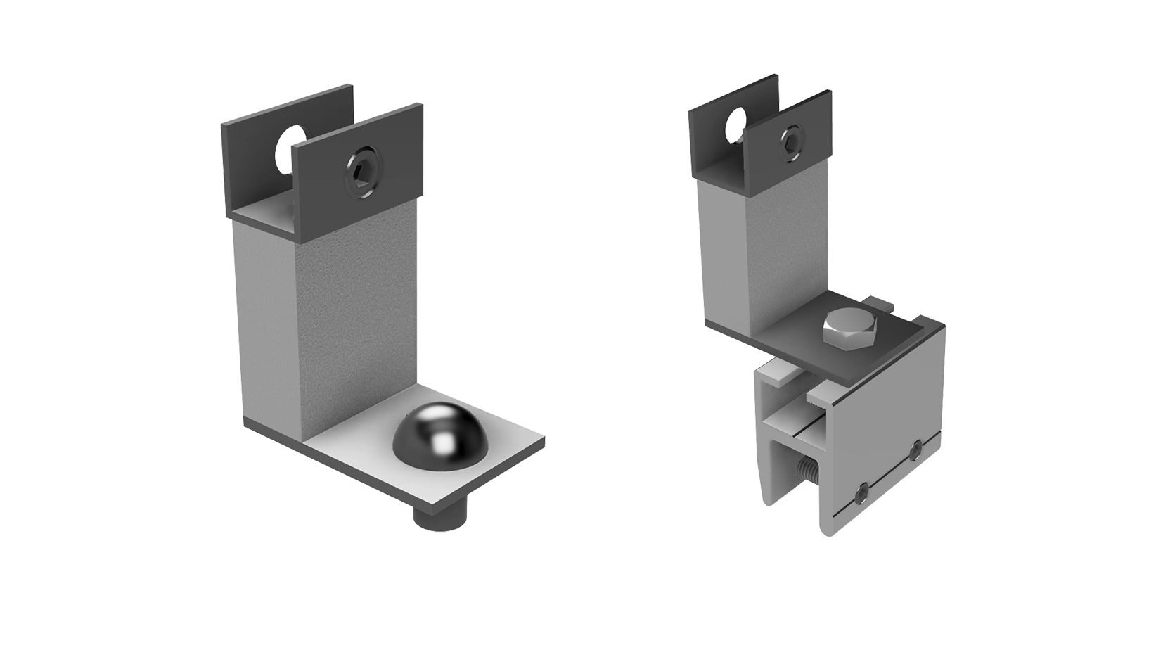 Walkway bracket for slope adjustment